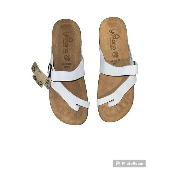 ✨YOKONO Ibiza White Sz. 9.5 Sandals✨ - Picture 6 of 8